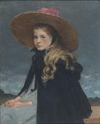 Henri Evenepoel Henriette au grand chapeau oil on canvas